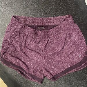 Athleta Women's Marled Purple Athletic Shorts 4"